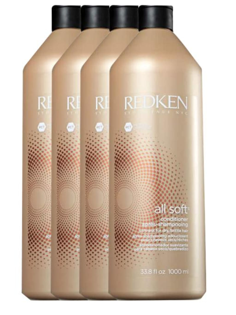 Kit 4 Condicionador  All Soft 1L - Redken