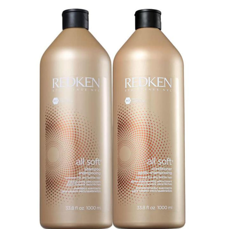 KIt All Soft Shampoo e Condicionador 1L - Redken