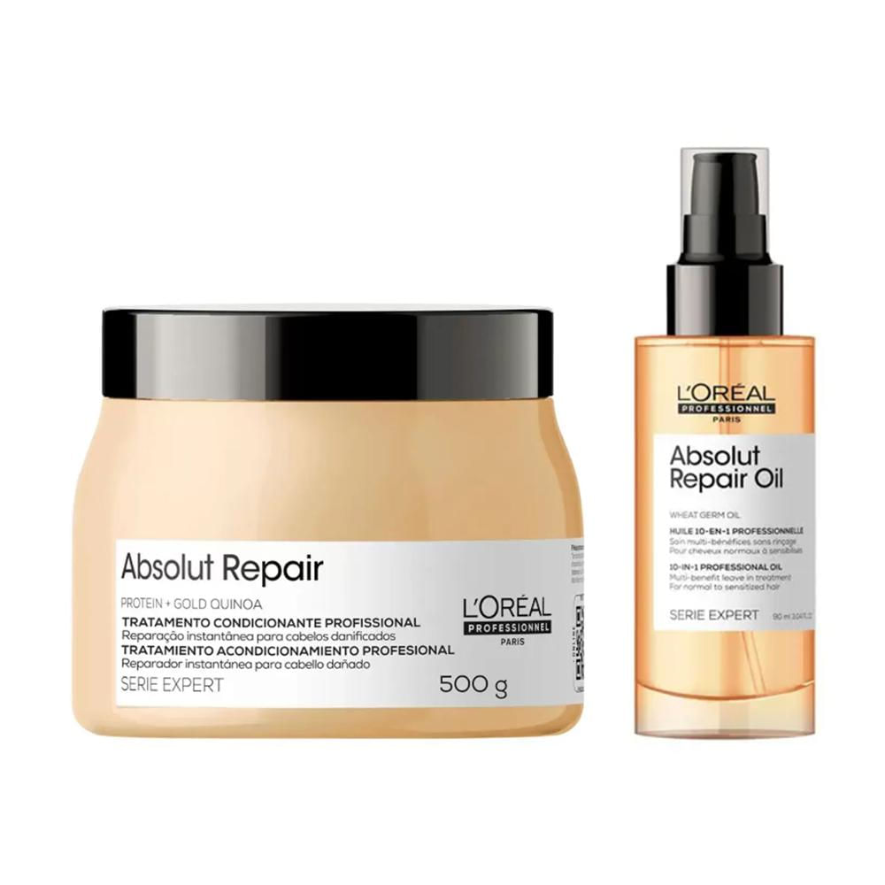 Kit Oil Reparador 90ml e Máscara Absolut Repair  500g