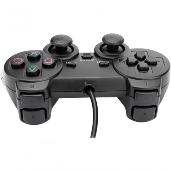 Encontraproduto.com.br - Controle Joystick Playstation Ps2 E Ps1 Mbtech Preto Mb4297