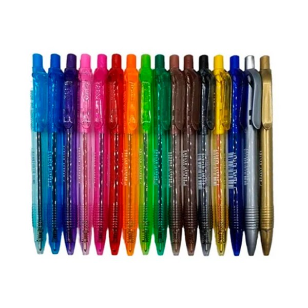 Encontraproduto.com.br - Caneta Newpen Sensations 1mm Gel Liquido com 16 Cores