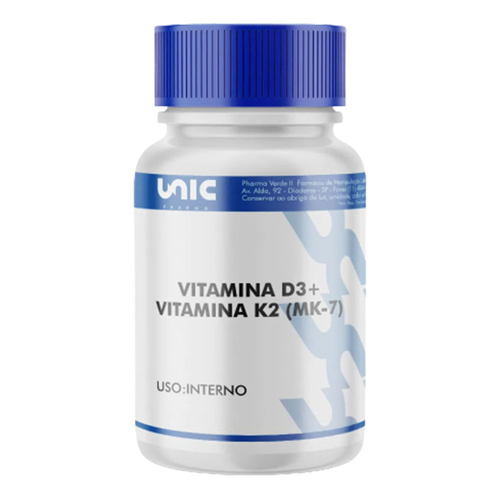 Encontraproduto.com.br - VITAMINA D3 + VITAMINA K2 (MK-7) 30 Cápsulas