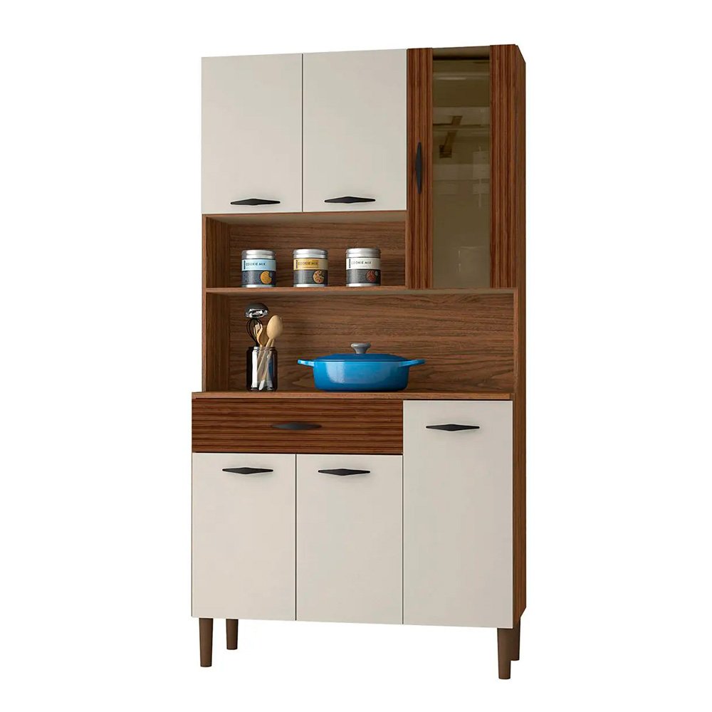 Cozinha Compacta Kits Paraná Golden com 6 Portas e 1 Gaveta