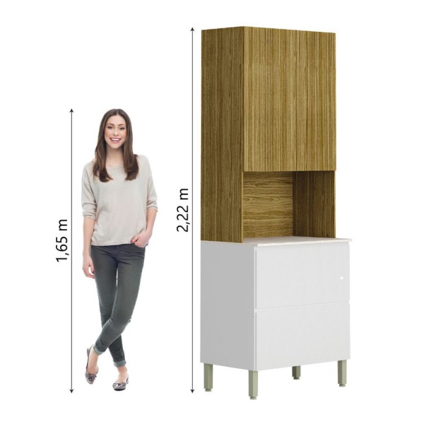 Encontraproduto.com.br - Paneleiro Torre Quente 3 Portas 1 Gavetas Art Kits Parana