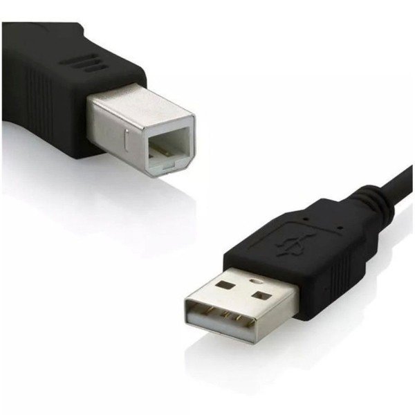 Encontraproduto.com.br - Cabo Usb 5 Metros Para Impressora Exbom 5m Hp Epson Xerox