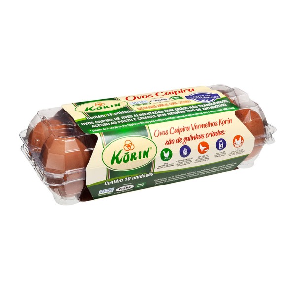 Encontraproduto.com.br - Ovo Vermelho Grande Korin com 10 unidades