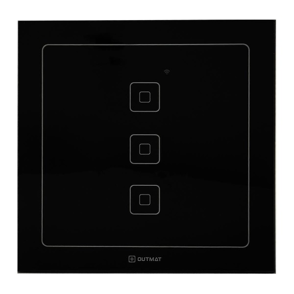 Encontraproduto.com.br - Interruptor Wifi Outmat Touch 3 Teclas 4X4 Alexa Celular