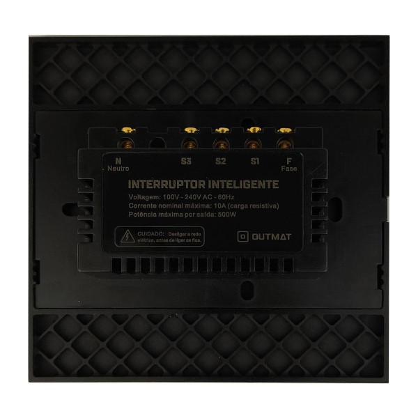 Encontraproduto.com.br - Interruptor Wifi Outmat Touch 3 Teclas 4X4 Alexa Celular