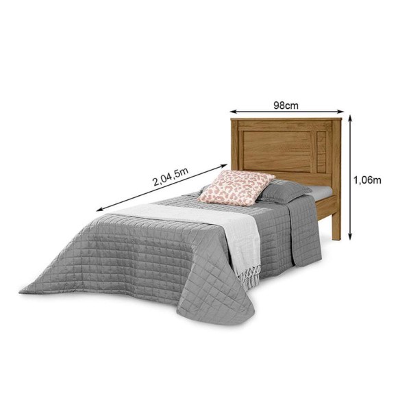 Encontraproduto.com.br - Cama De Solteiro Super Confortável Cedro Bromélia 80/90 - Movelaria Decor