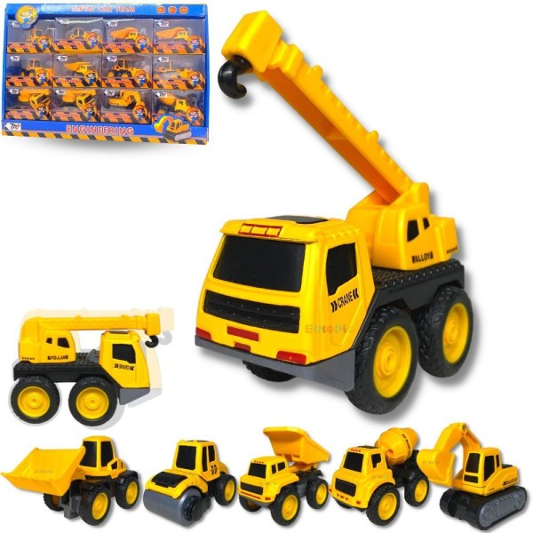 Encontraproduto.com.br - Caminhão De Brinquedo Construção Miniatura Metal Com Fricção Cor:guindaste