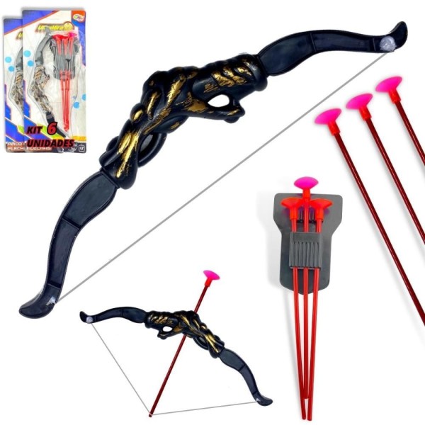 Encontraproduto.com.br - Arco E Flecha Infantil Dardos De Brinquedo Kit 6un Atacado [f114]