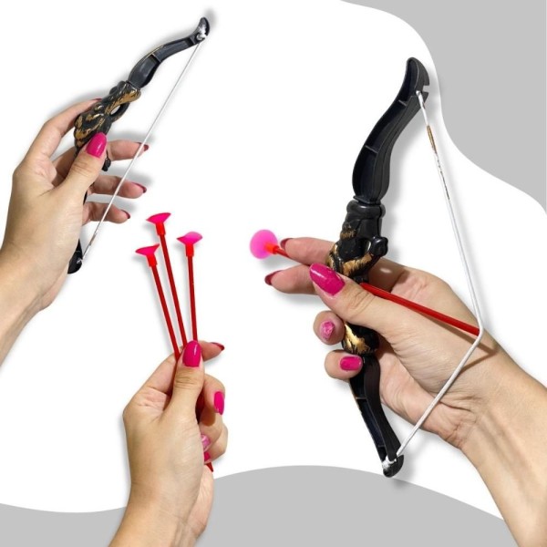 Encontraproduto.com.br - Arco E Flecha Infantil Dardos De Brinquedo Kit 6un Atacado [f114]
