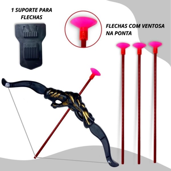 Encontraproduto.com.br - Arco E Flecha Infantil Dardos De Brinquedo Kit 6un Atacado [f114]
