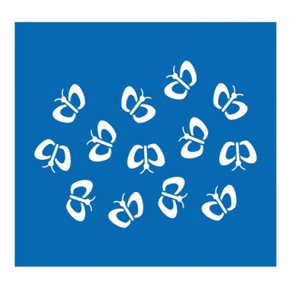Encontraproduto.com.br - Stencil Litoarte  10 x 10 cm - ST-X-047 Borboleta