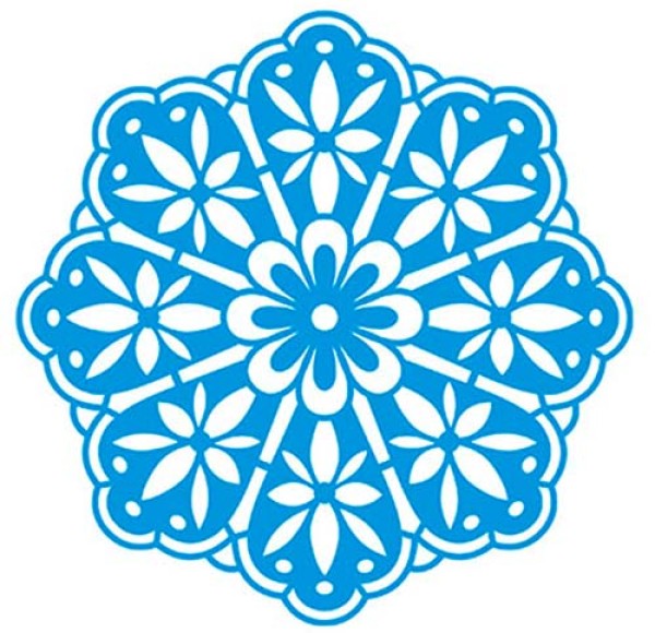 Stencil Litoarte 14 x 14 cm - STA-001 Mandalas Rendadas