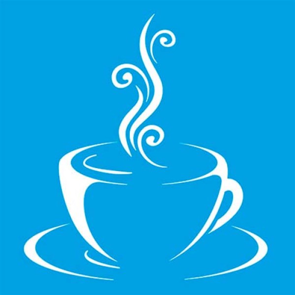 Stencil Litoarte  10 x 10 cm - ST-X-266 Café