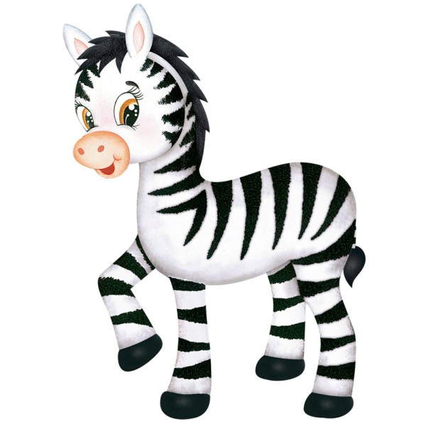 Encontraproduto.com.br - Aplique MDF e Papel Litoarte 8 cm - Modelo APM8-816 Zebra