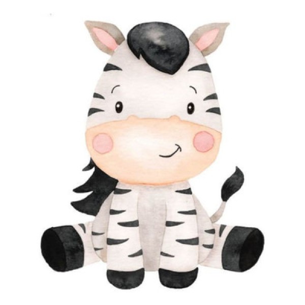 Encontraproduto.com.br - Apm8-1397 Aplique Mdf Recorte A Laser Zebra 6,5x8cm-litoarte