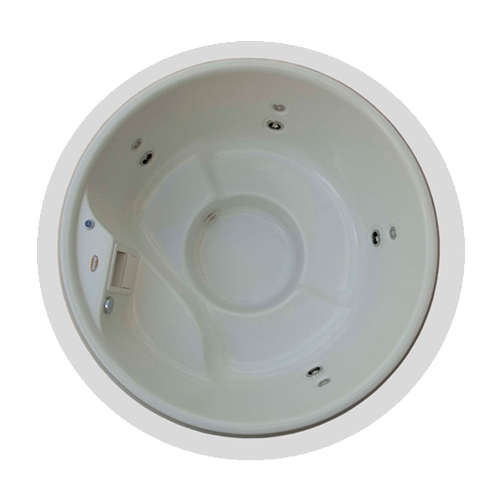 Banheira SPA Hidromassagem J180 com 8 jatos 180x88cm para 4 pessoas com aquecedor e apoio cabeça, sem fechamento - Jacuzzi®