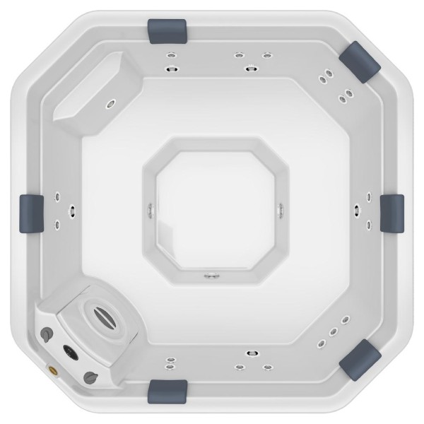 Spa Jacuzzi Meridian Plus com Cromoterapia com Deck 23 Jatos 214x214x91cm