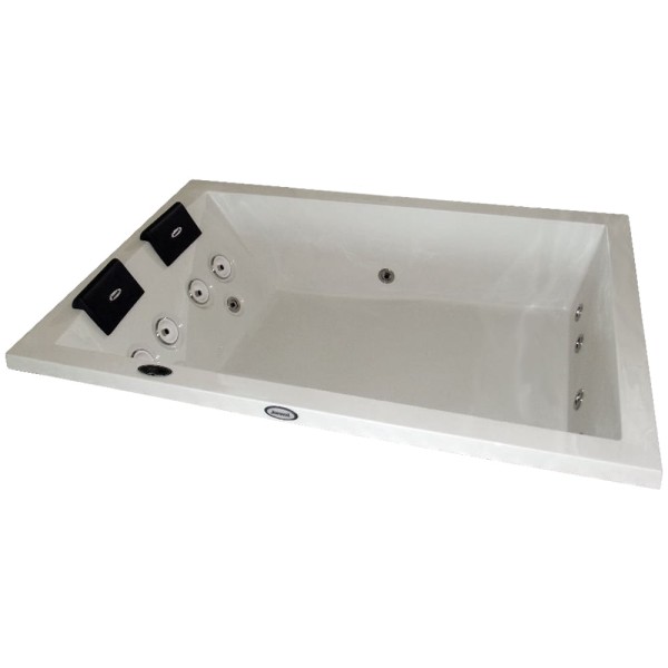 Encontraproduto.com.br - Banheira Pietá Dupla 180x120x50 com Aquecedor Jacuzzi