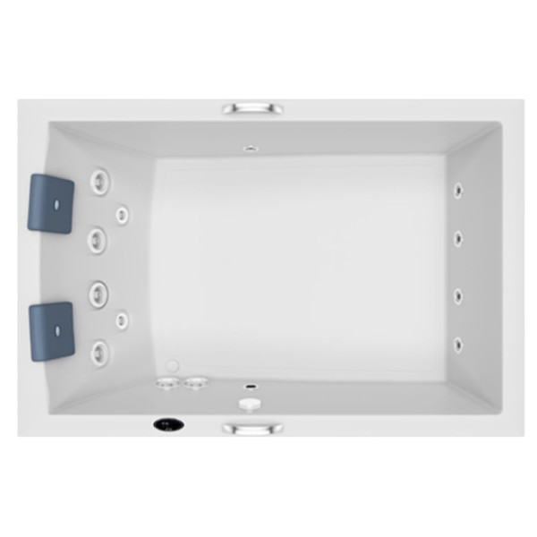 Encontraproduto.com.br - Banheira Pietá Dupla 180x120x50 com Aquecedor Jacuzzi
