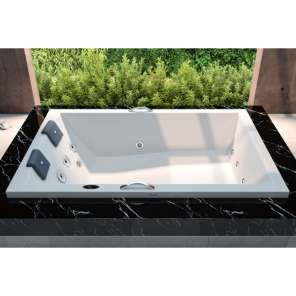 Encontraproduto.com.br - Banheira Pietá Dupla 180x120x50 com Aquecedor Jacuzzi