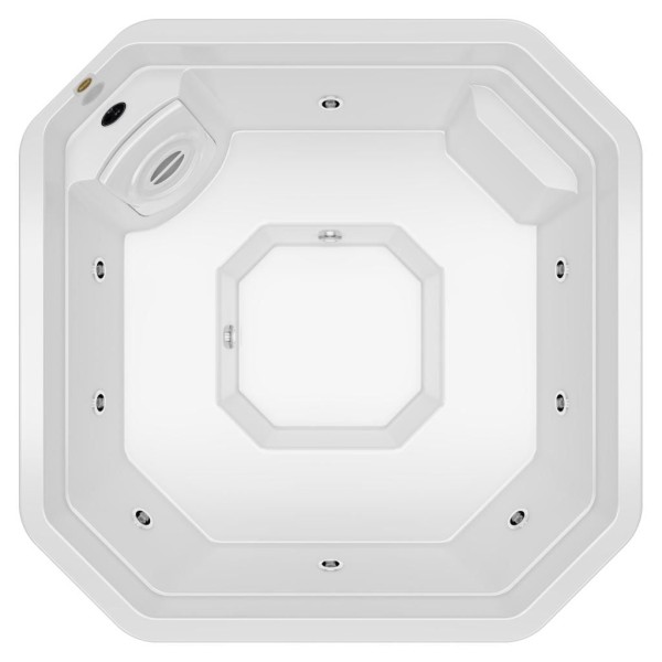 Spa Acrílico Jacuzzi Meridian Quality 8 Jatos com Deck 214X214X91