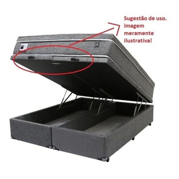 Encontraproduto.com.br - 1 Par De Puxadores Preto Para Todas As Camas Box Com Baú