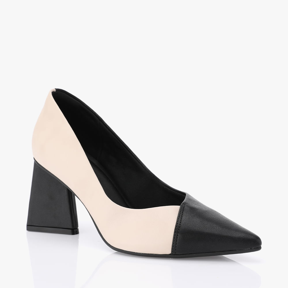 Encontraproduto.com.br - Scarpin Salto Triangulo
