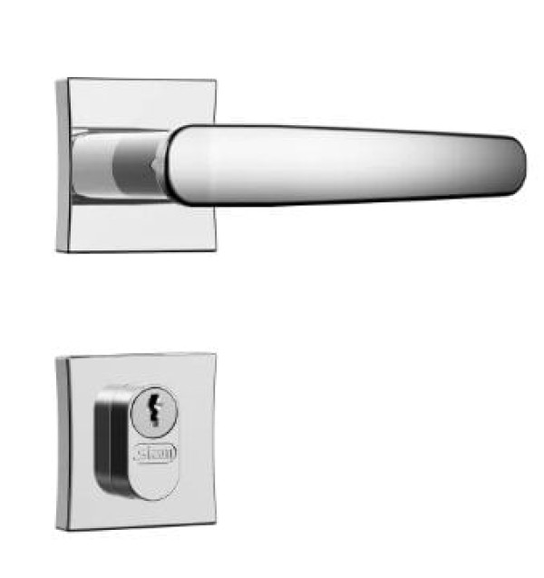 Encontraproduto.com.br - Fechadura Beta 3100 Roseta Quadrada Externa Cromada  - Stam.