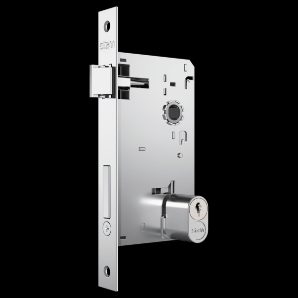 Encontraproduto.com.br - Fechadura Espelho Larga Externa Inox 1601/14 - Stam.