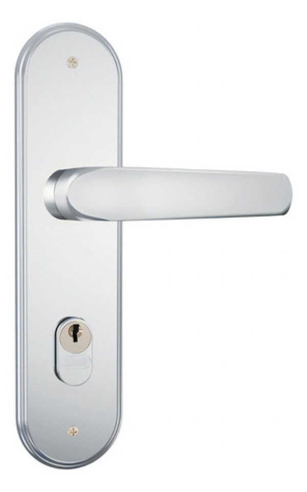 Fechadura Externa Espelho Inox 1601/09 55mm Cromada