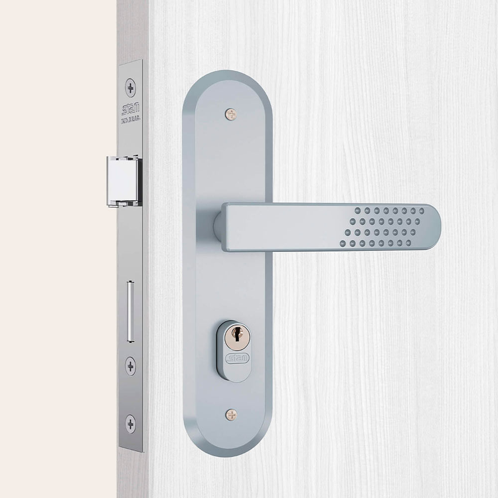 Encontraproduto.com.br - Fechadura De Porta Stam Gorge 1800/21 Externa Inox Cromado