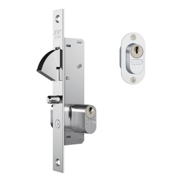 Encontraproduto.com.br - Fechadura 901 Externa Buzios 74mm Branco Stam