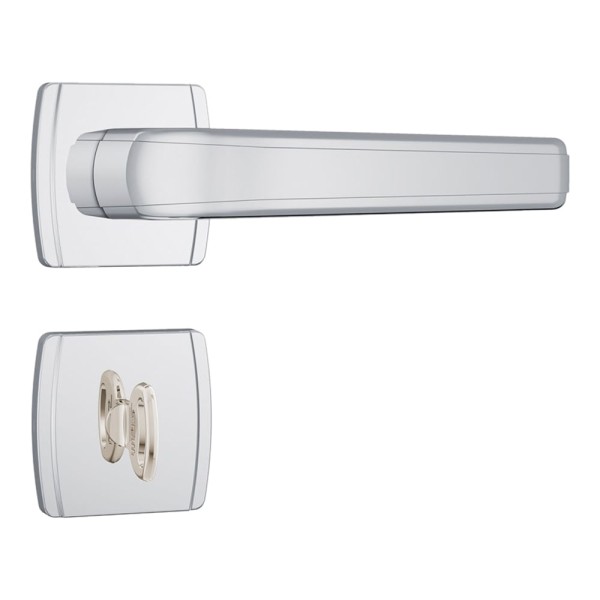 Encontraproduto.com.br - Fechadura WC Stam Roseta Quadrada 823/23 Inox