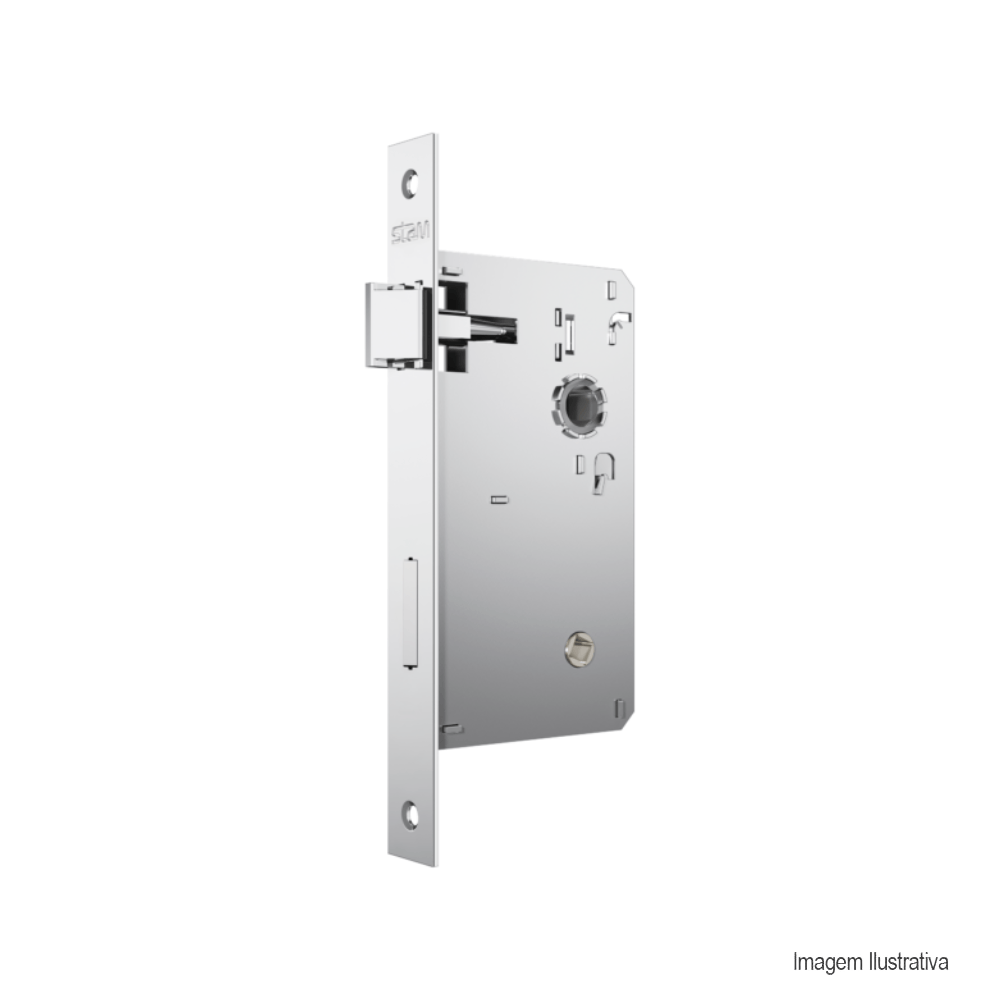 Encontraproduto.com.br - Fechadura classic 3200 roseta quadrada wc inox stam /ref:38231.
