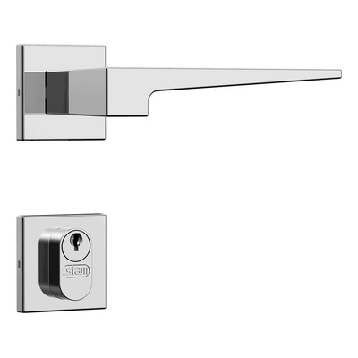 Fechadura Externa 55mm Classic 3200 Quadrada Cromada Stam