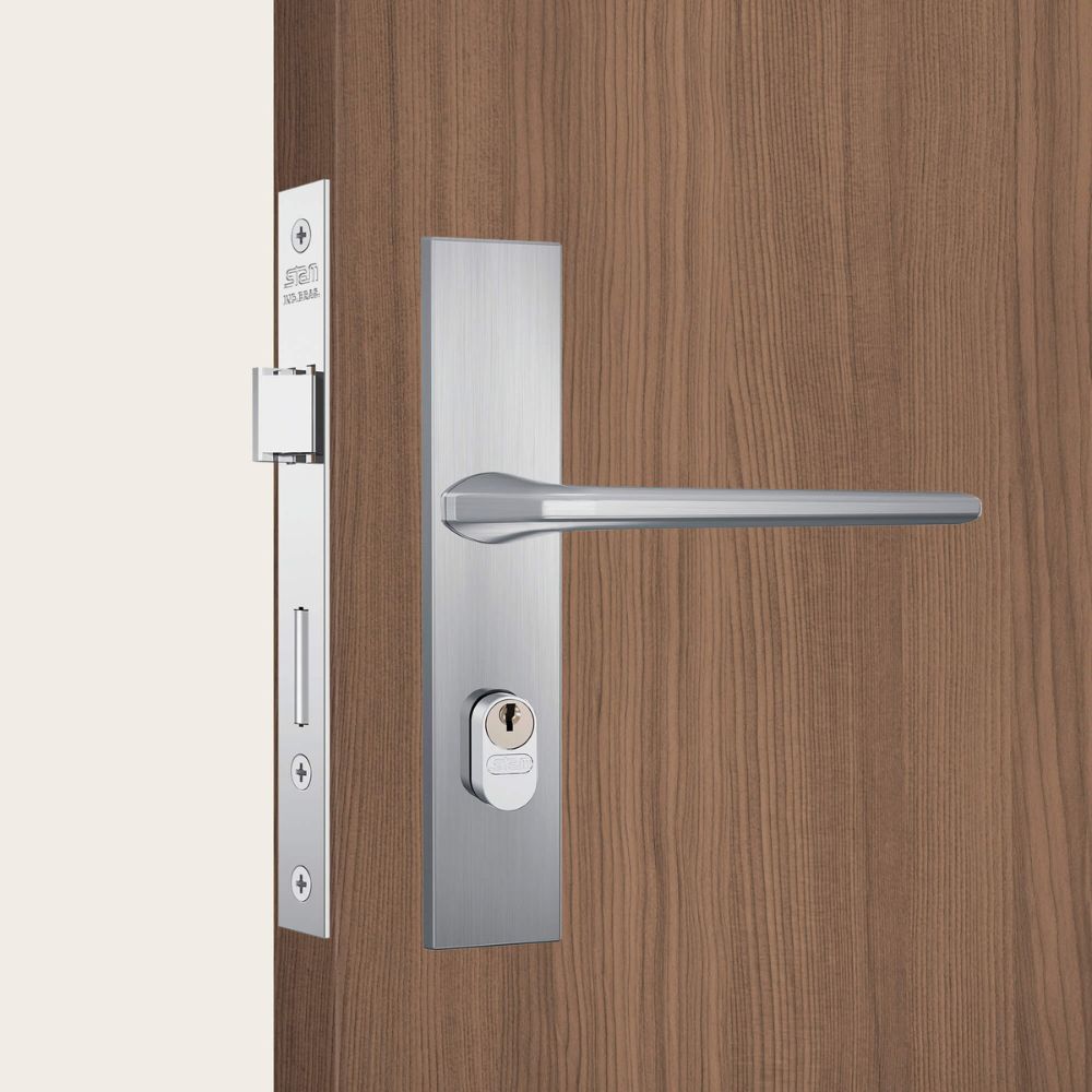 Encontraproduto.com.br - Fechadura Externa 805/27 Esp Inox Escovado Stam
