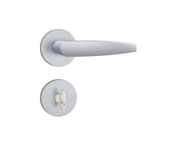Encontraproduto.com.br - Fechadura Stam Inox Cromada 40 Mm Roseta Quadrada Banheiro / Wc