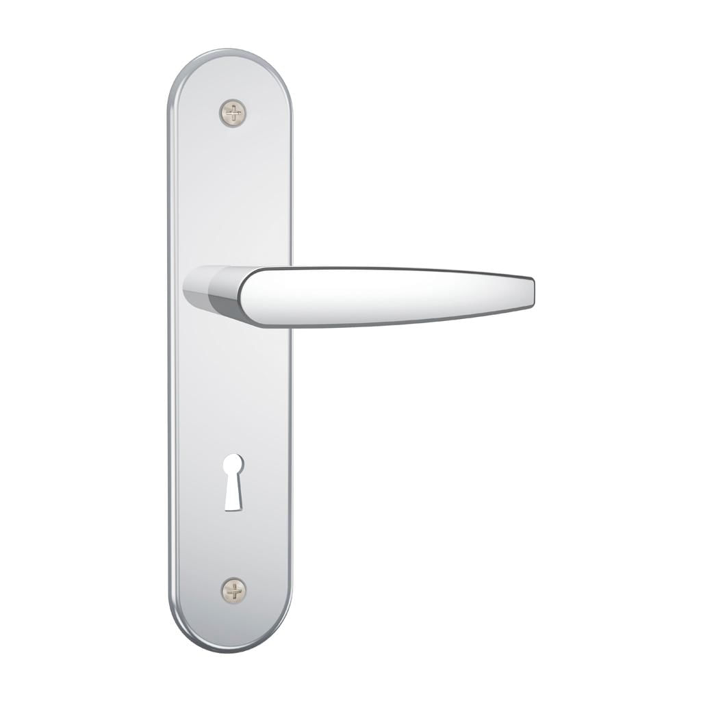 Encontraproduto.com.br - Fechadura Interna Zamac Stam 814/33 Espelho Acabamento Inox 40mm