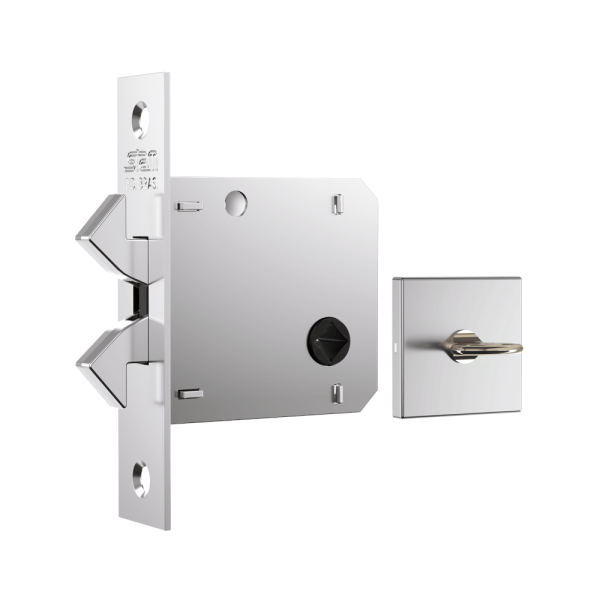 Encontraproduto.com.br - Fechadura 1006S WC Roseta Quadrada 1 Inox Stam