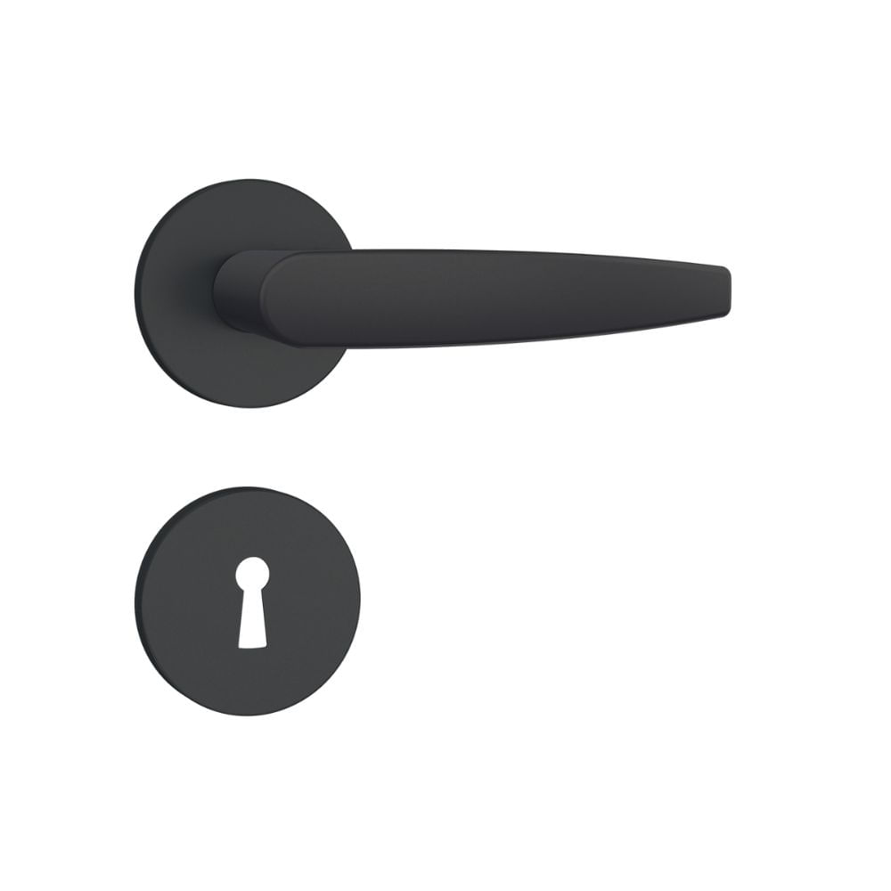 Fechadura Interna 813/33 Roseta Preto Fosco Stam