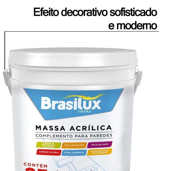 Encontraproduto.com.br - Massa Acrilica Parede Uso Externo/interno Brasilux 25kg