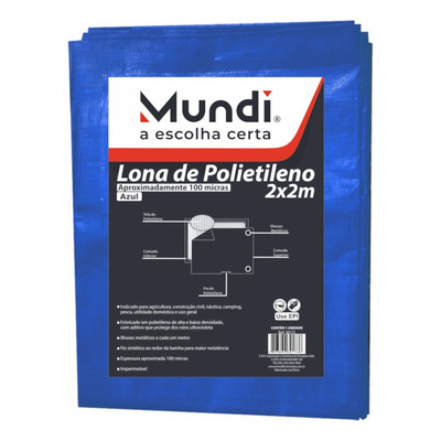 Lona de Polietileno Azul 10x4 metros Mundi