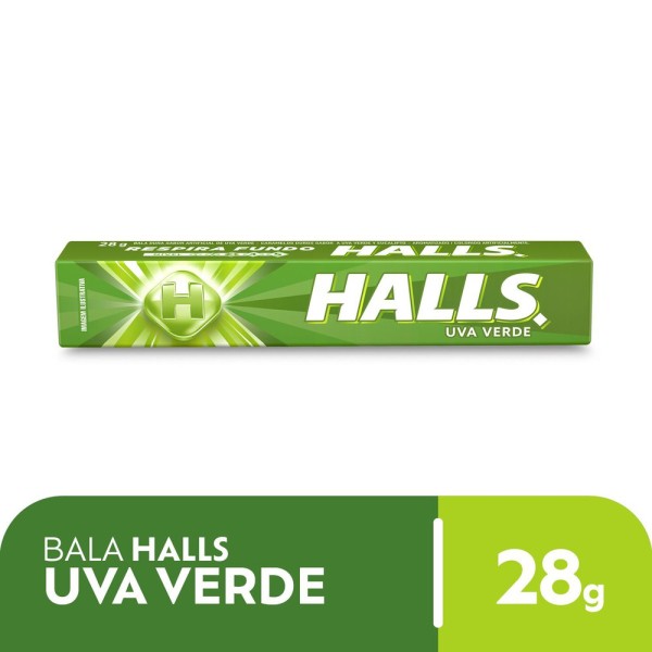 Encontraproduto.com.br - Bala Halls Uva Verde 28g