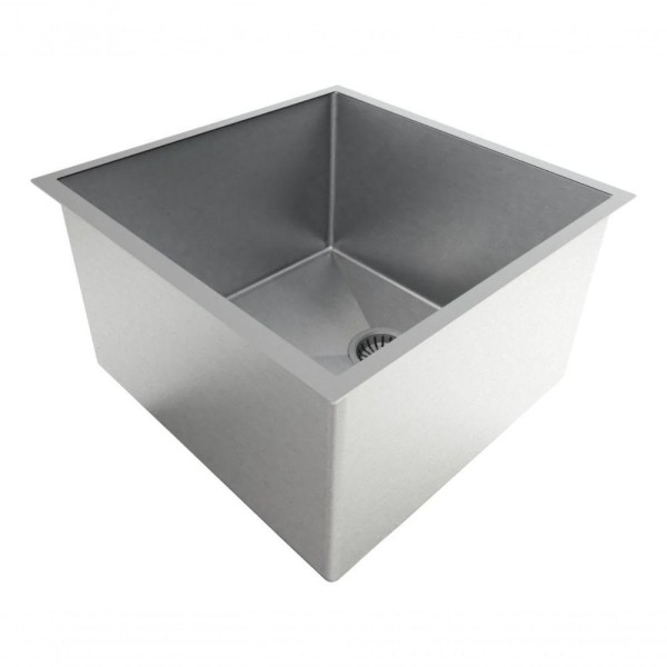 Encontraproduto.com.br - Cuba 35X35 C/ Válvula Quadrada Inoxidável Em Aço Inox