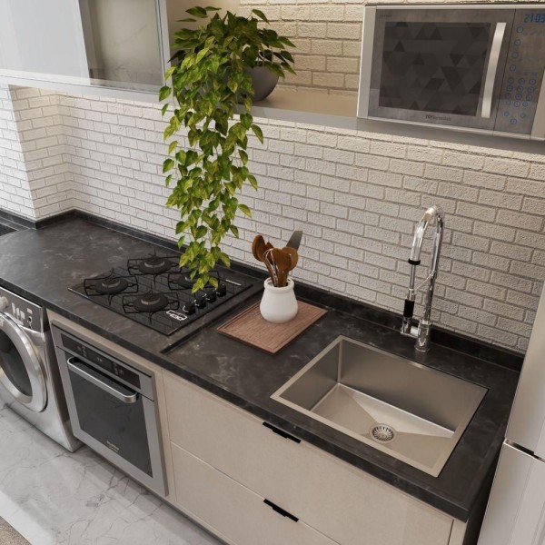 Encontraproduto.com.br - Cuba 50X40 Cm Cozinha Gourmet Pia Inox C/Escorredor