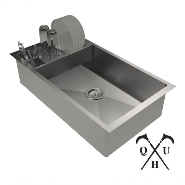 Encontraproduto.com.br - Cuba C/ Calha Embutida Alta Resistencia Pia úmida Oferta