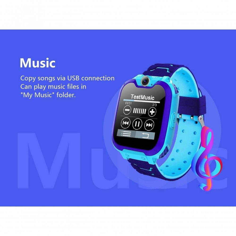 Encontraproduto.com.br - Smartwatch Infantil Smartch Mtk6261d à Prova Dágua Azul Edição Padrão